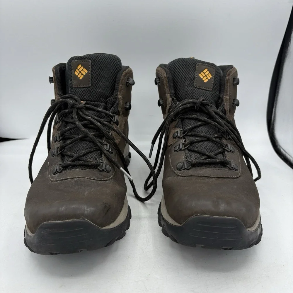 Columbia Hiking Boots Mens Size 14 Newton Ridge Plus II Brown Camp Waterproof